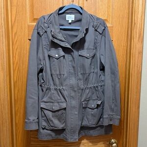 Market & Spruce Charcoal Jacket